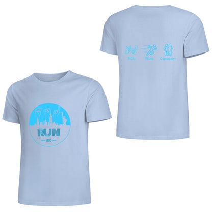 (Baby Blue) ASL RUN NYC Performance Unisex T-Shirt