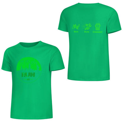 (Lime) ASL RUN NYC Performance Unisex T-Shirt