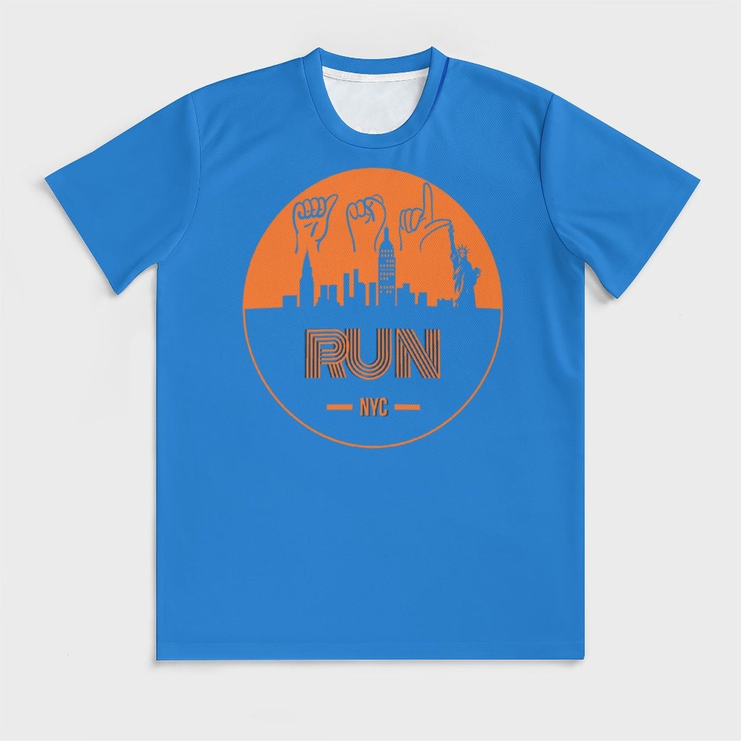 ASL Run NYC Unisex Ice Silk Cooling Performance T-Shirt - Royal Blue