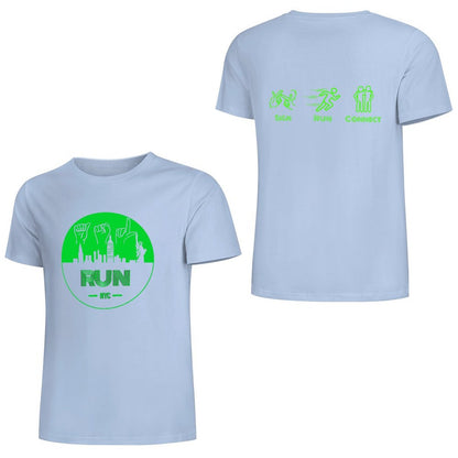 (Lime) ASL RUN NYC Performance Unisex T-Shirt