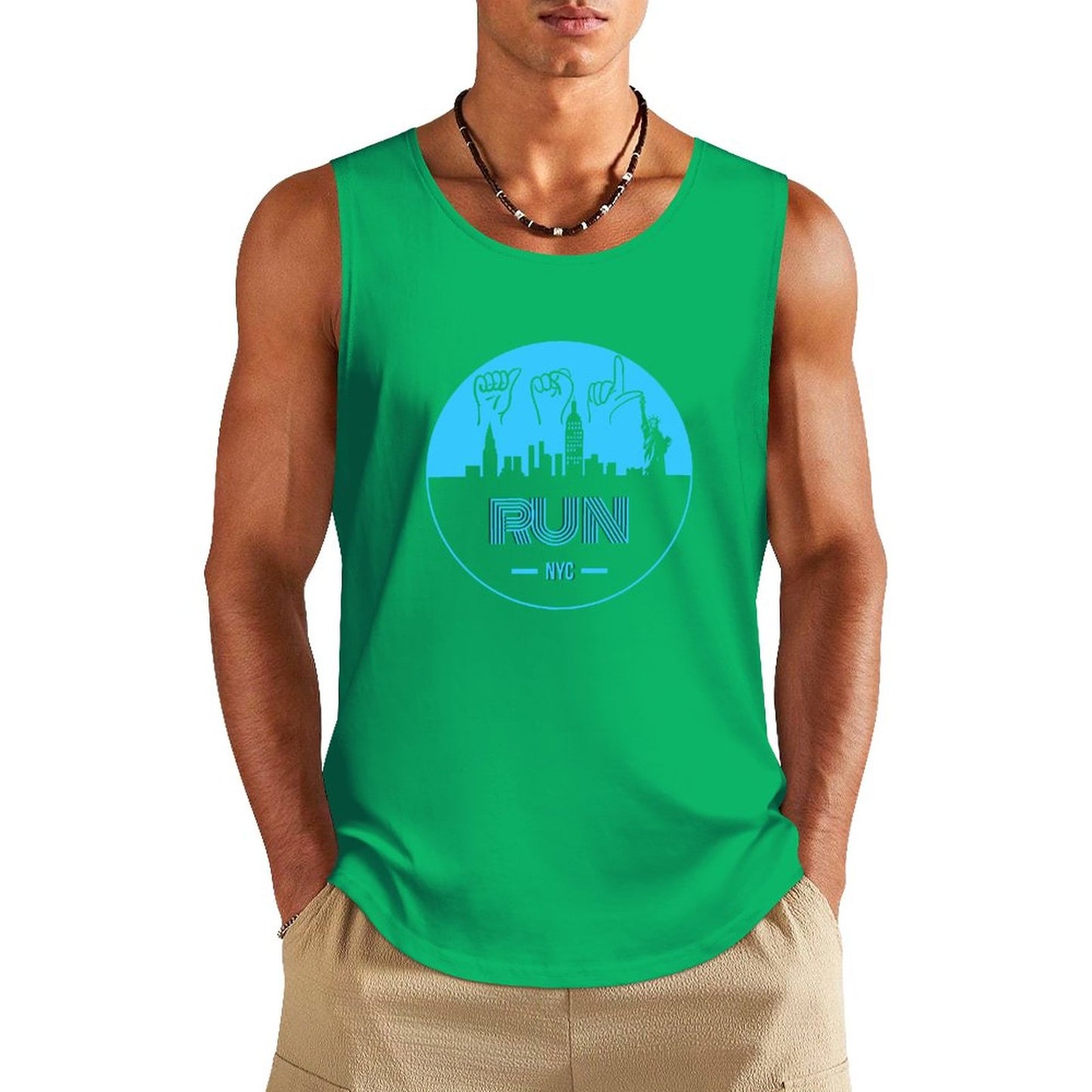 (Baby Blue) ASL RUN NYC Unisex Active Lifestyle Tank