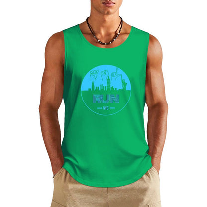 (Baby Blue) ASL RUN NYC Unisex Active Lifestyle Tank