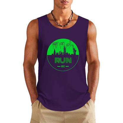 (Lime) ASL RUN NYC Unisex Active Lifestyle Tank