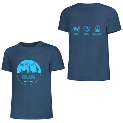 (Baby Blue) ASL RUN NYC Performance Unisex T-Shirt