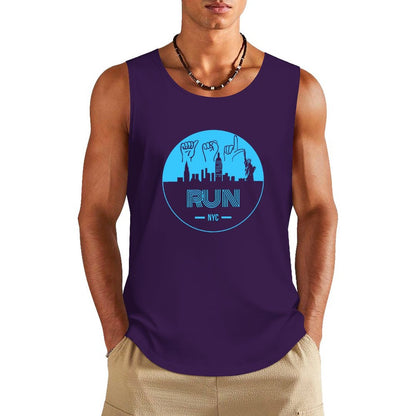 (Baby Blue) ASL RUN NYC Unisex Active Lifestyle Tank