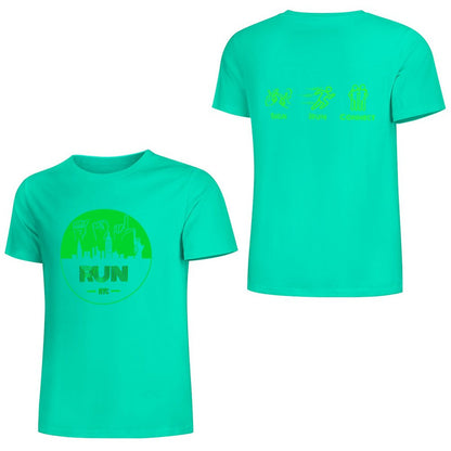 (Lime) ASL RUN NYC Performance Unisex T-Shirt