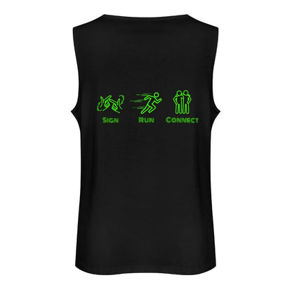 (Lime) ASL RUN NYC Unisex Active Lifestyle Tank