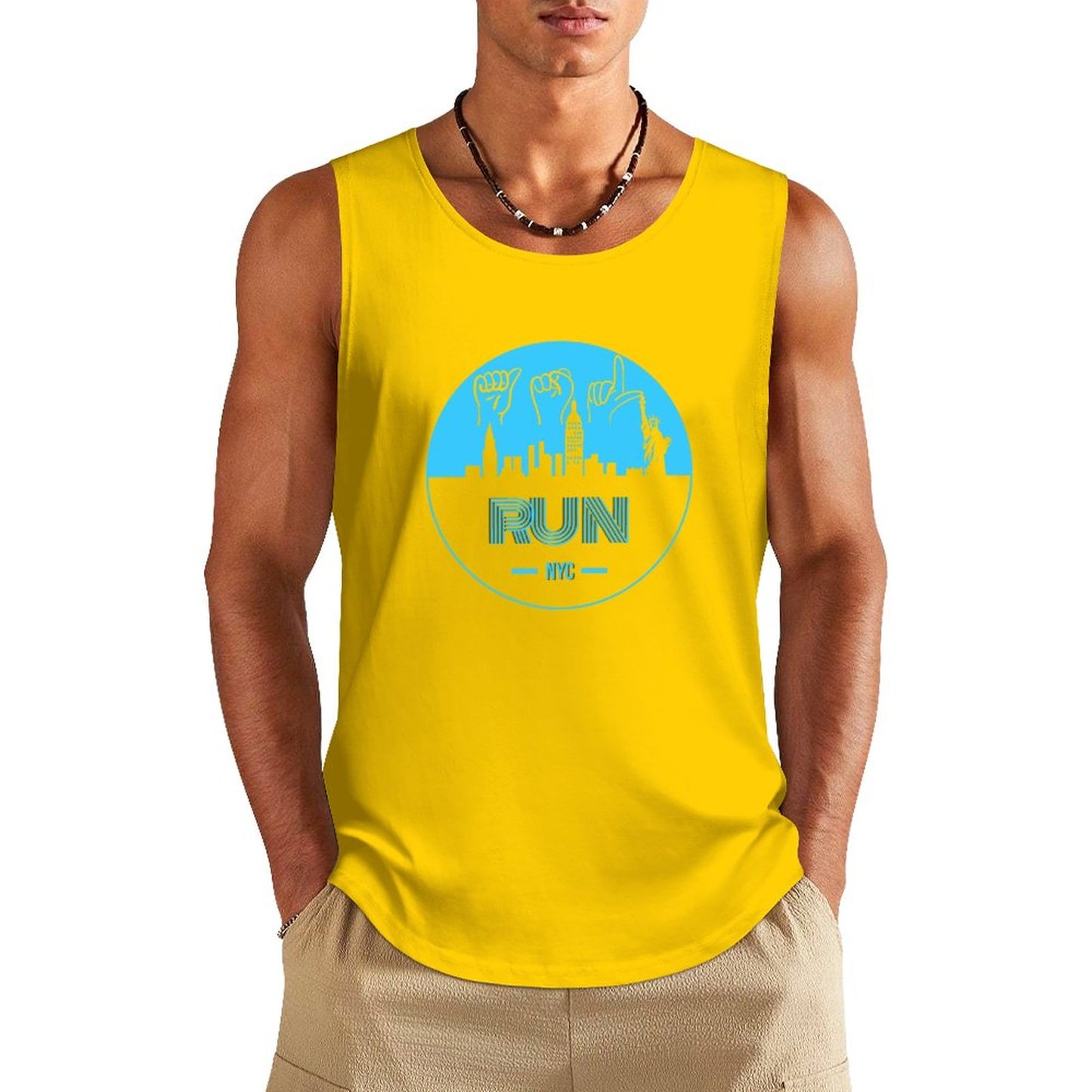 (Baby Blue) ASL RUN NYC Unisex Active Lifestyle Tank