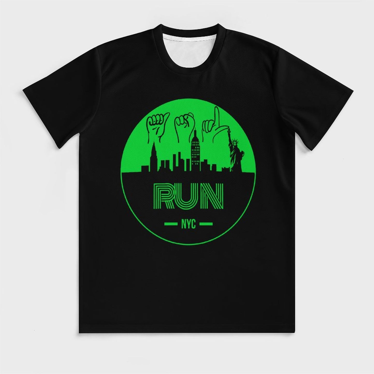 ASL Run NYC Unisex Ice Silk Cooling Performance T-Shirt - Ghost Black