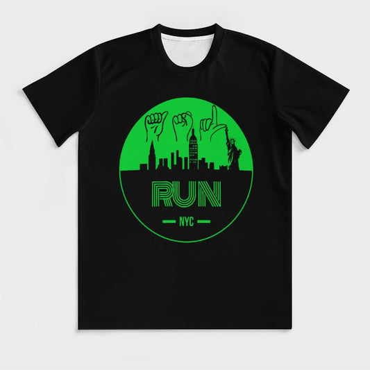ASL Run NYC Unisex Ice Silk Cooling Performance T-Shirt - Ghost Black