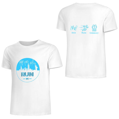 (Baby Blue) ASL RUN NYC Performance Unisex T-Shirt