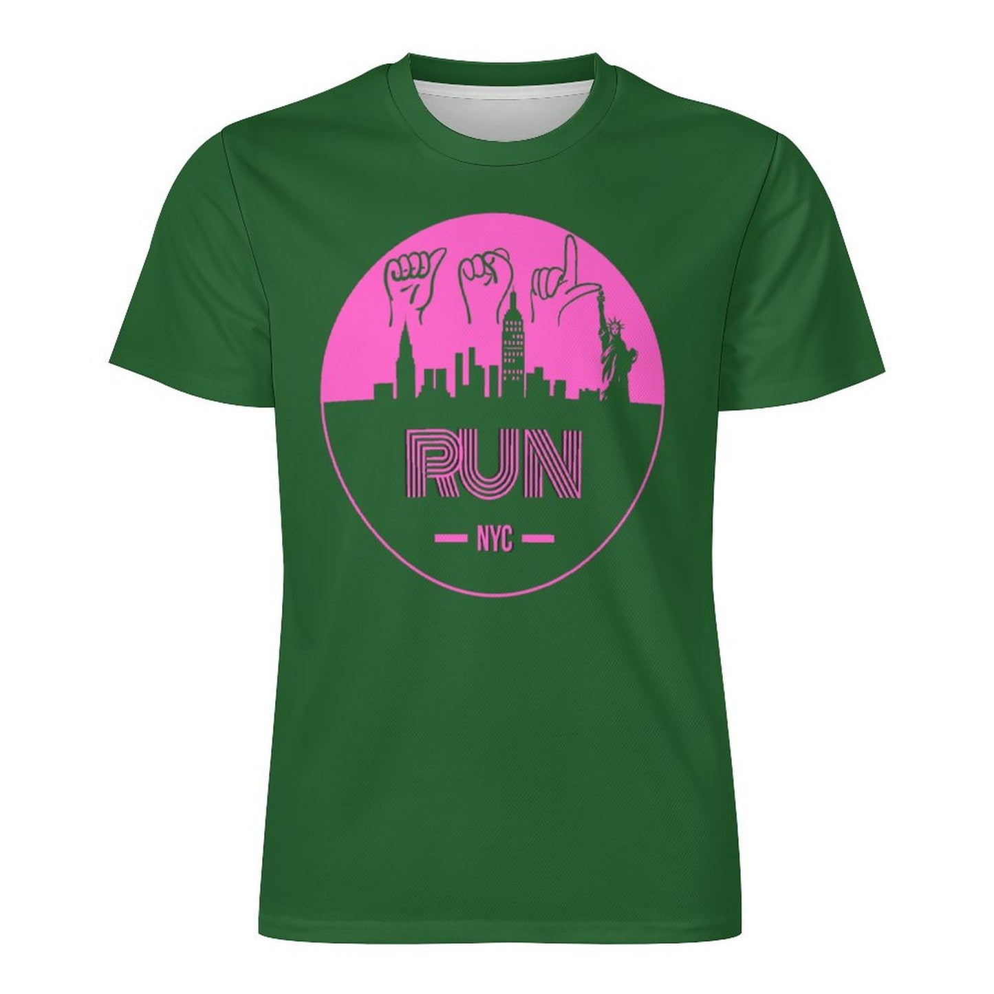 ASL Run NYC Unisex Ice Silk Cooling Performance T-Shirt - Forest Green