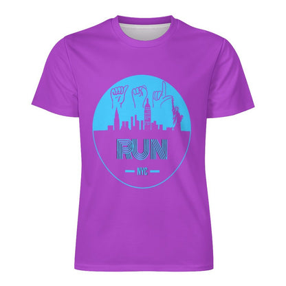 ASL Run NYC Unisex Ice Silk Cooling Performance T-Shirt - Bubblegum Purple