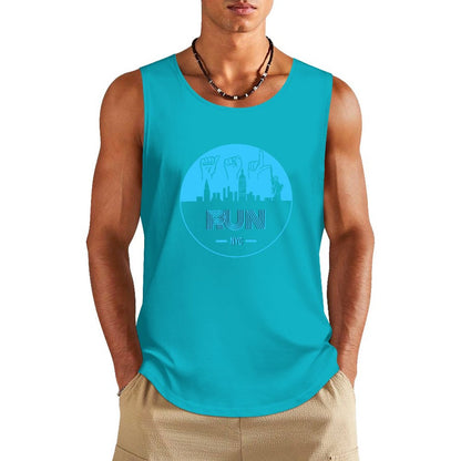 (Baby Blue) ASL RUN NYC Unisex Active Lifestyle Tank