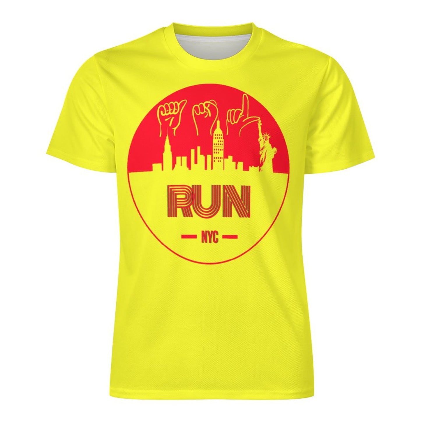 ASL Run NYC Unisex Ice Silk Cooling Performance T-Shirt - Neon Yellow