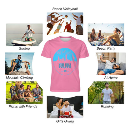 ASL Run NYC Unisex Ice Silk Cooling Performance T-Shirt - Bubblegum Pink