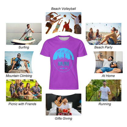 ASL Run NYC Unisex Ice Silk Cooling Performance T-Shirt - Bubblegum Purple