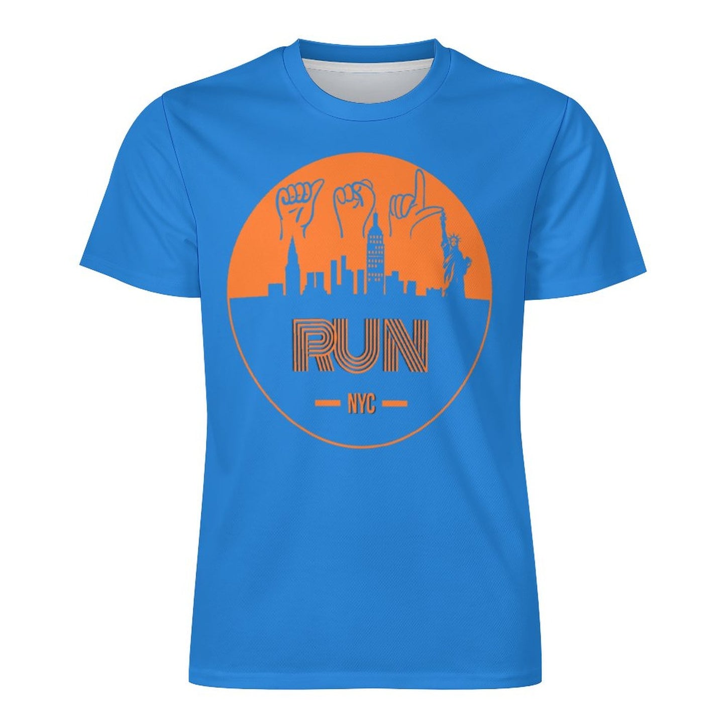ASL Run NYC Unisex Ice Silk Cooling Performance T-Shirt - Royal Blue
