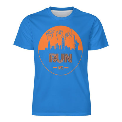 ASL Run NYC Unisex Ice Silk Cooling Performance T-Shirt - Royal Blue