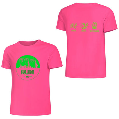 (Lime) ASL RUN NYC Performance Unisex T-Shirt