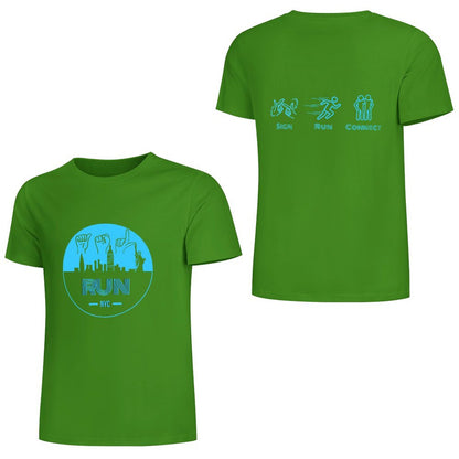 (Baby Blue) ASL RUN NYC Performance Unisex T-Shirt