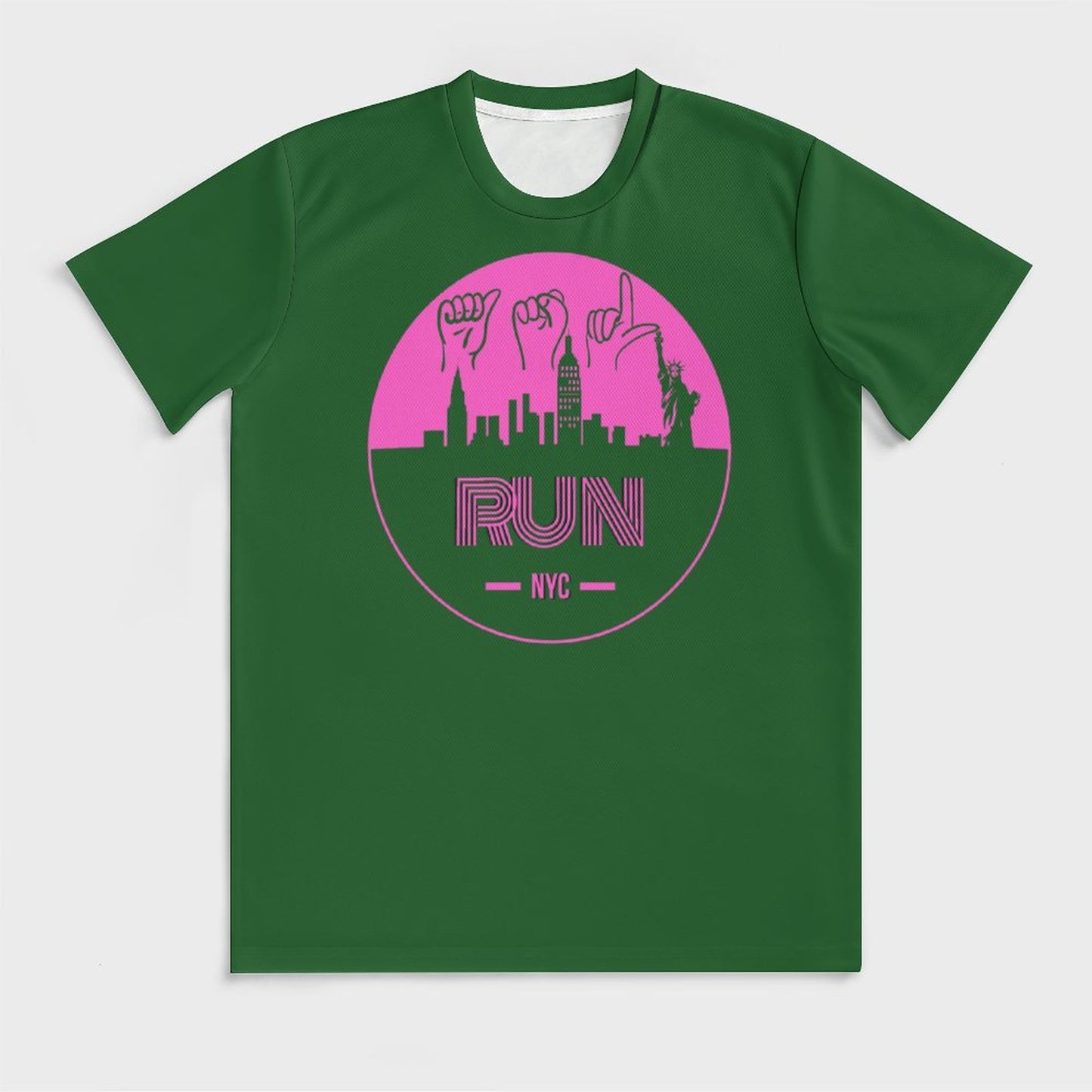 ASL Run NYC Unisex Ice Silk Cooling Performance T-Shirt - Forest Green