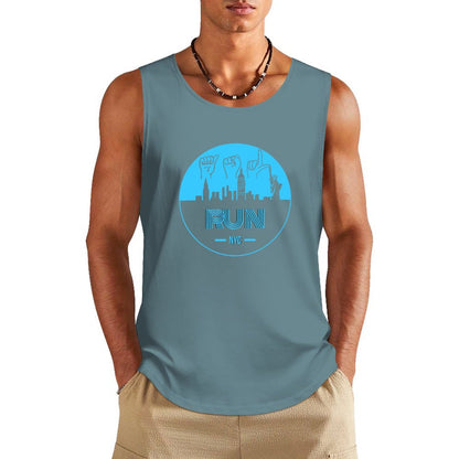 (Baby Blue) ASL RUN NYC Unisex Active Lifestyle Tank