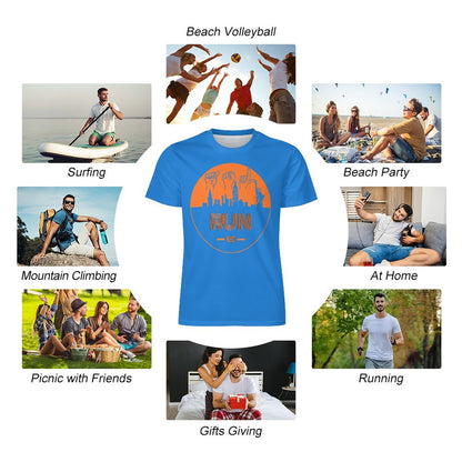 ASL Run NYC Unisex Ice Silk Cooling Performance T-Shirt - Royal Blue