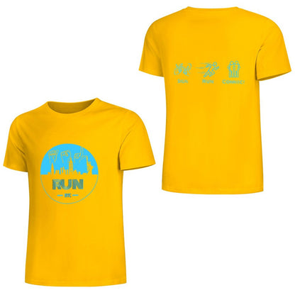 (Baby Blue) ASL RUN NYC Performance Unisex T-Shirt