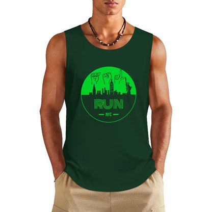 (Lime) ASL RUN NYC Unisex Active Lifestyle Tank