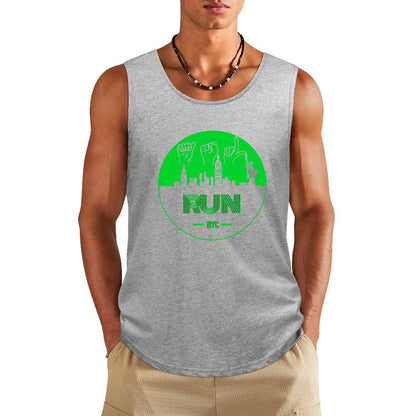(Lime) ASL RUN NYC Unisex Active Lifestyle Tank