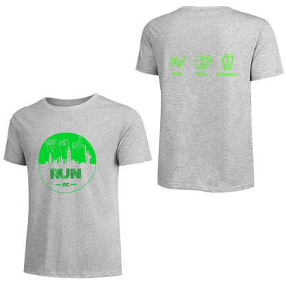 (Lime) ASL RUN NYC Performance Unisex T-Shirt