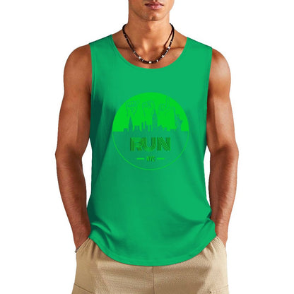 (Lime) ASL RUN NYC Unisex Active Lifestyle Tank