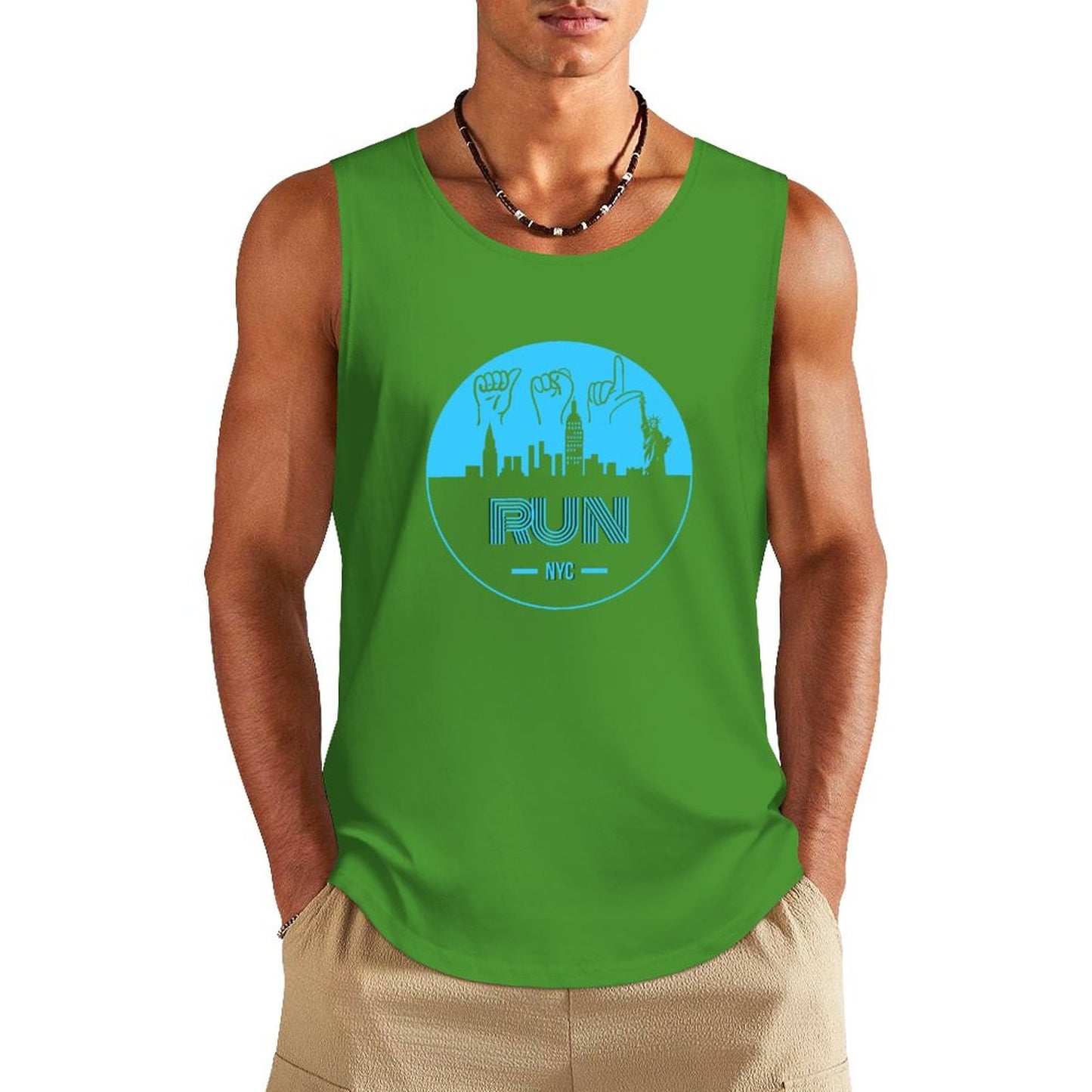(Baby Blue) ASL RUN NYC Unisex Active Lifestyle Tank