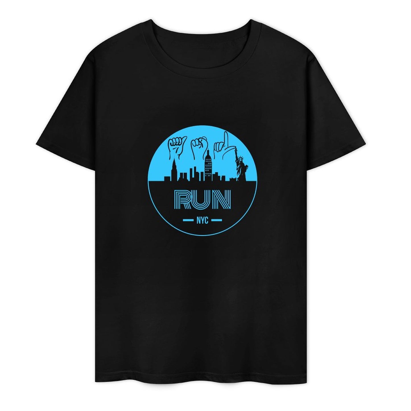 (Baby Blue) ASL RUN NYC Performance Unisex T-Shirt