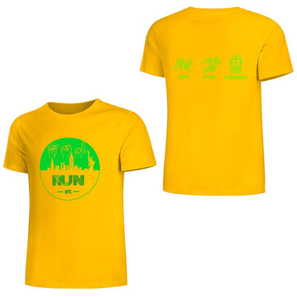 (Lime) ASL RUN NYC Performance Unisex T-Shirt