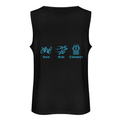 (Baby Blue) ASL RUN NYC Unisex Active Lifestyle Tank
