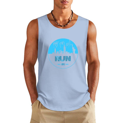 (Baby Blue) ASL RUN NYC Unisex Active Lifestyle Tank