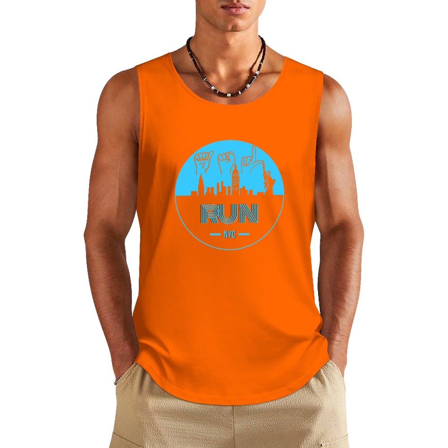 (Baby Blue) ASL RUN NYC Unisex Active Lifestyle Tank