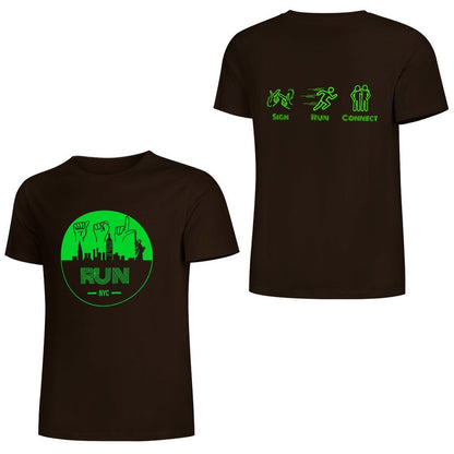 (Lime) ASL RUN NYC Performance Unisex T-Shirt