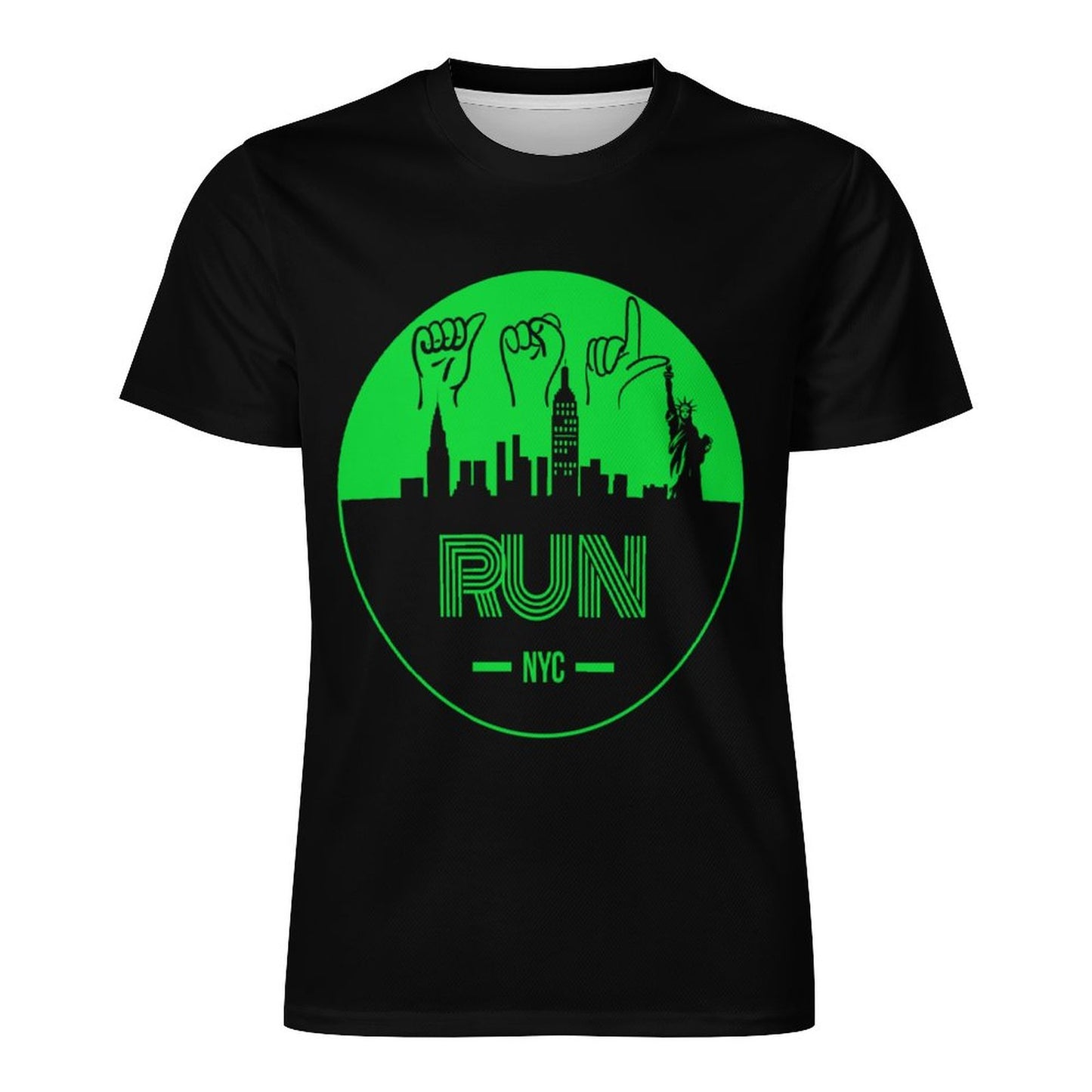 ASL Run NYC Unisex Ice Silk Cooling Performance T-Shirt - Ghost Black