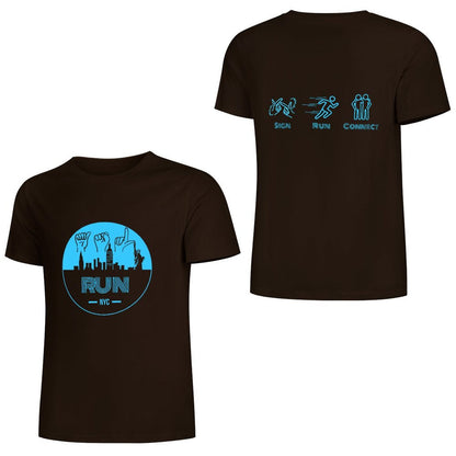 (Baby Blue) ASL RUN NYC Performance Unisex T-Shirt