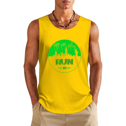 (Lime) ASL RUN NYC Unisex Active Lifestyle Tank