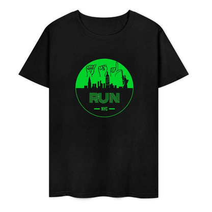 (Lime) ASL RUN NYC Performance Unisex T-Shirt