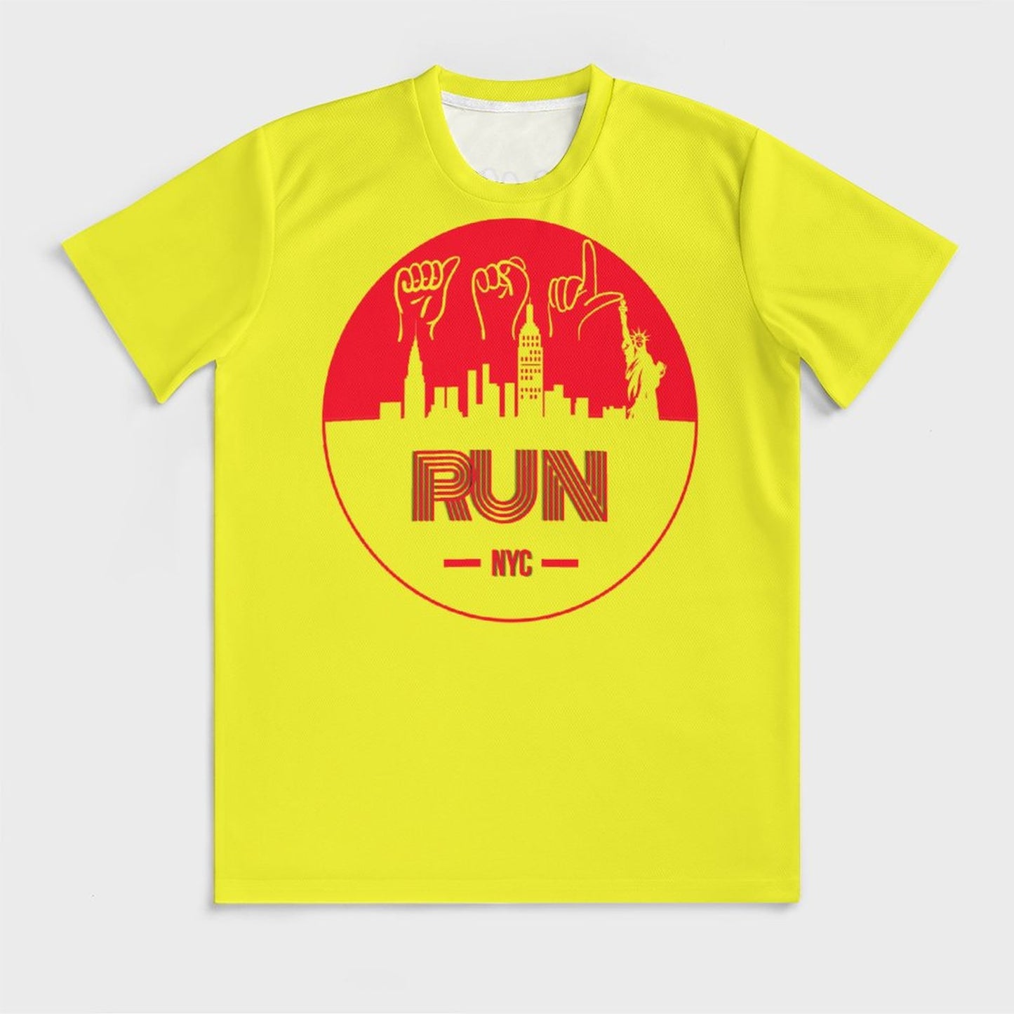 ASL Run NYC Unisex Ice Silk Cooling Performance T-Shirt - Neon Yellow
