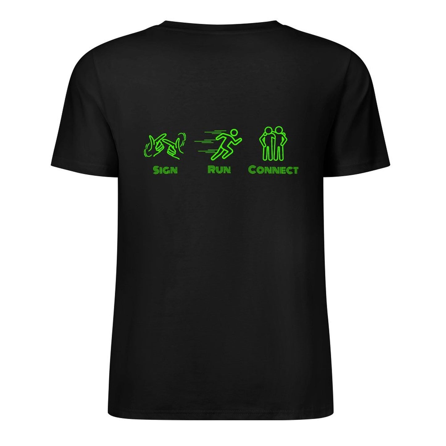 (Lime) ASL RUN NYC Performance Unisex T-Shirt