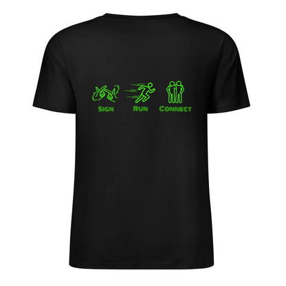 (Lime) ASL RUN NYC Performance Unisex T-Shirt