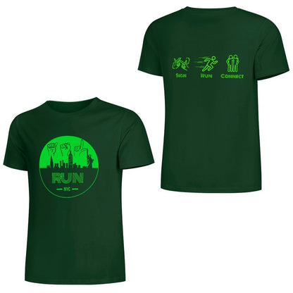 (Lime) ASL RUN NYC Performance Unisex T-Shirt