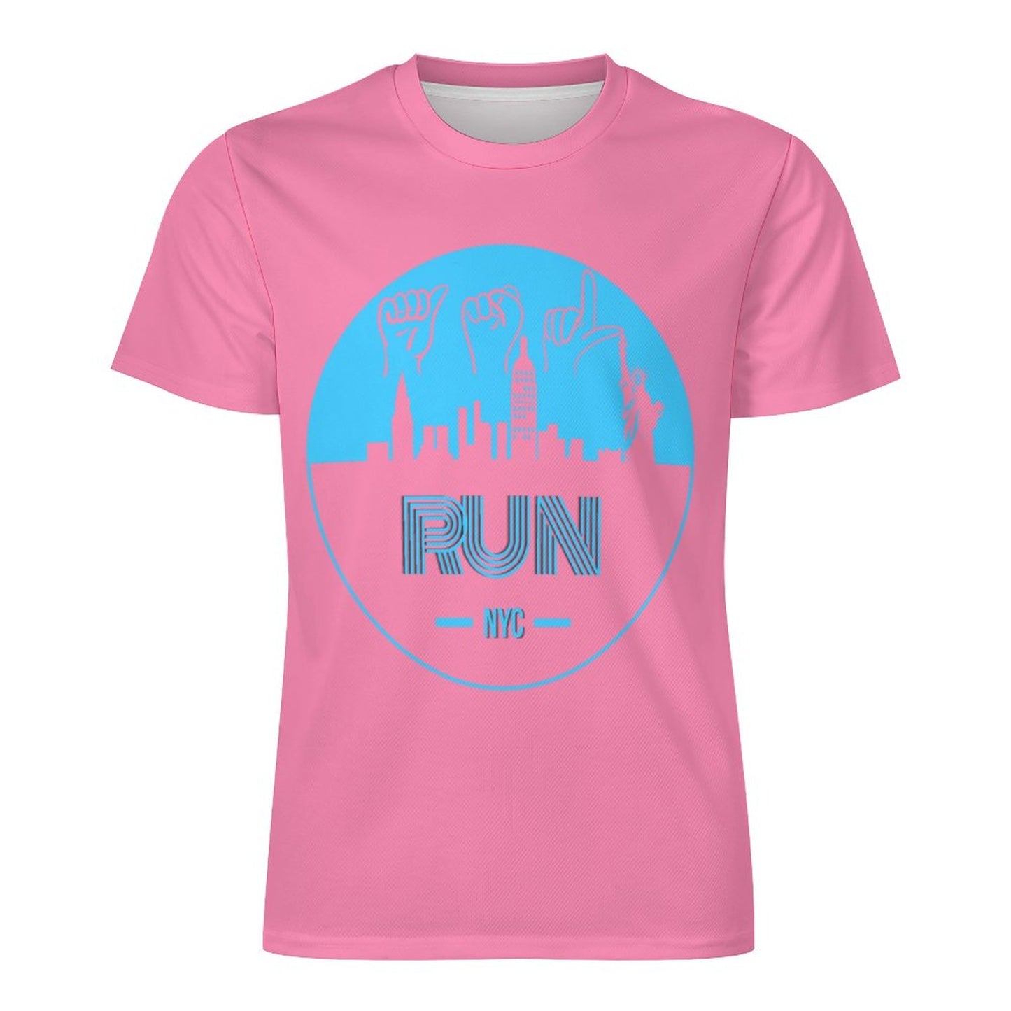 ASL Run NYC Unisex Ice Silk Cooling Performance T-Shirt - Bubblegum Pink