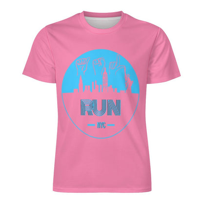 ASL Run NYC Unisex Ice Silk Cooling Performance T-Shirt - Bubblegum Pink